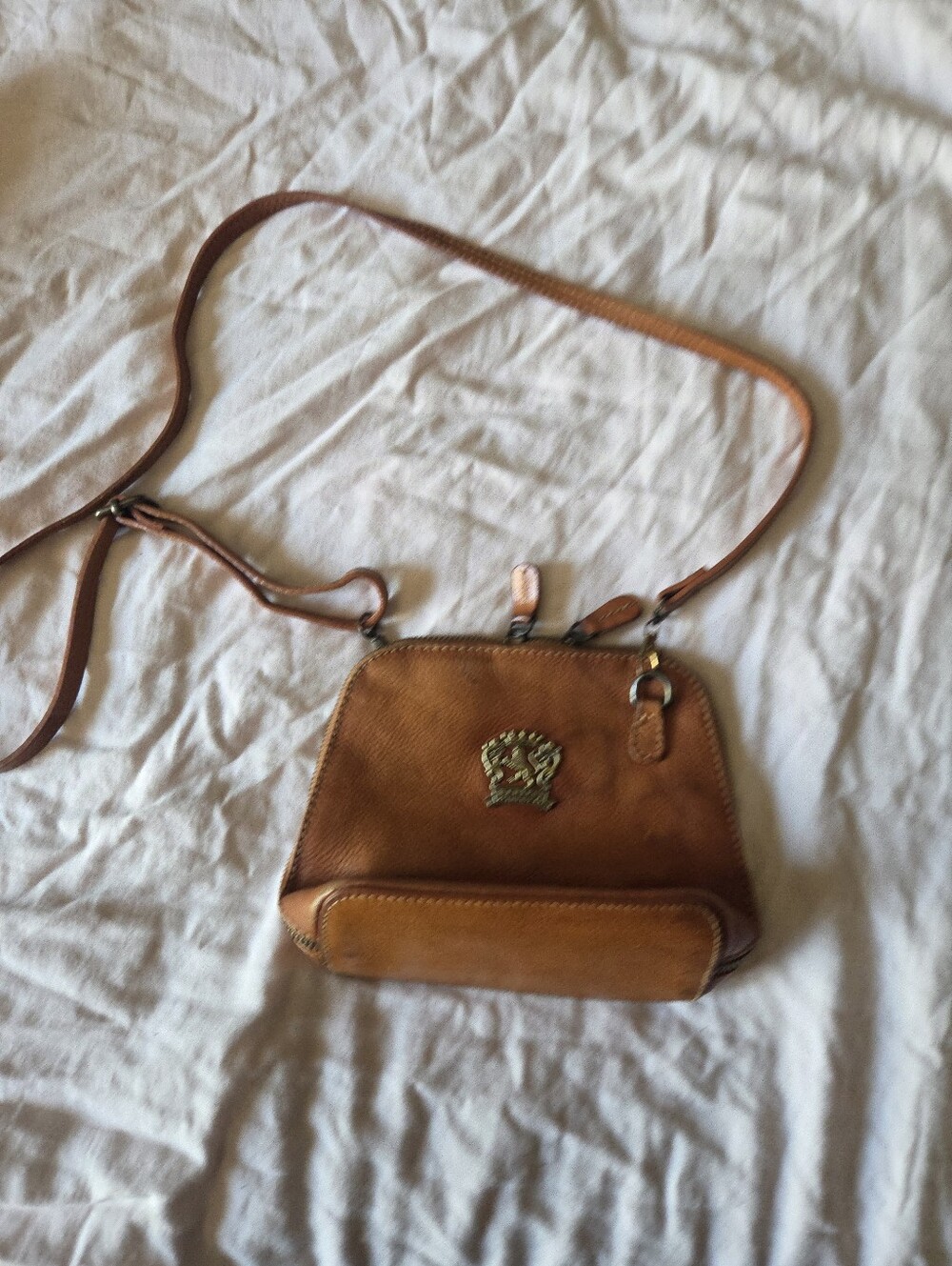 Leather Crossbody Bag From Italy